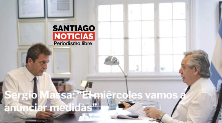 Sergio Massa: “El miércoles vamos a anunciar medidas”