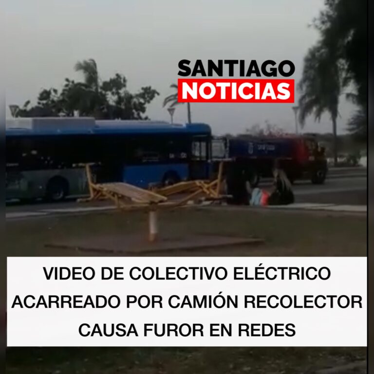 VIDEO DE SUPUESTO COLECTIVO ELÉCTRICO ACARREADO POR CAMIÓN RECOLECTOR CAUSA FUROR EN REDES