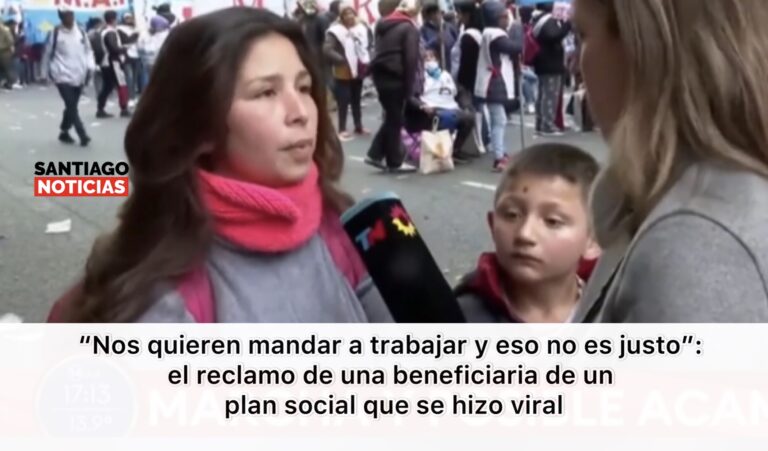 “Nos quieren mandar a trabajar y eso no es justo”: el reclamo de una beneficiaria de un plan social que se hizo viral