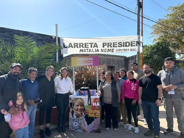 Natalia Neme concretó una extensa recorrida por el interior de Santiago del Estero