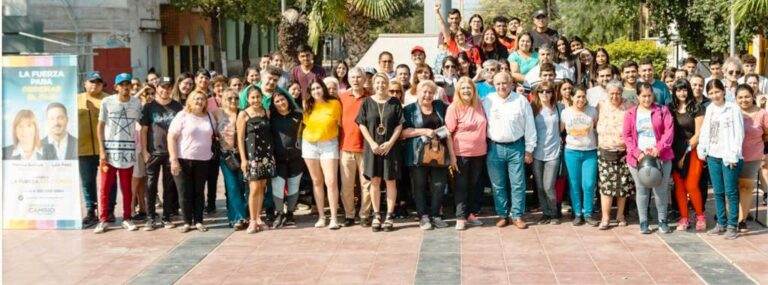 Natalia Neme estuvo en la ciudad de La Banda recorriendo sus calles