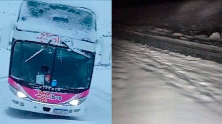 DRAMÁTICA SITUACIÓN EN LAS LEÑAS: DOS CHOFERES QUEDARON VARADOS A 20 GRADOS BAJO CERO