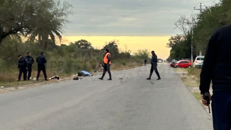 TRAGEDIA EN LA RUTA 34 VIEJA: UN MOTOCICLISTA MURIÓ TRAS UN CHOQUE MÚLTIPLE EN EL POLEAR