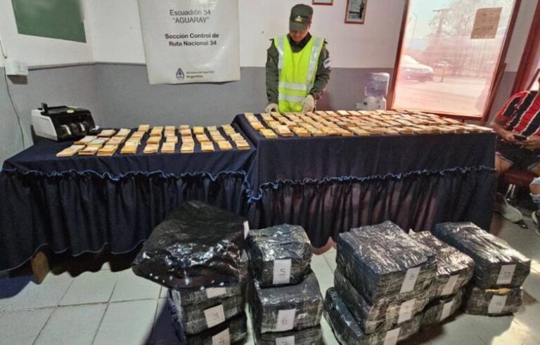 SECUESTRARON MÁS DE 53 KILOS DE MARIHUANA EN UN OPERATIVO SOBRE LA RUTA 16