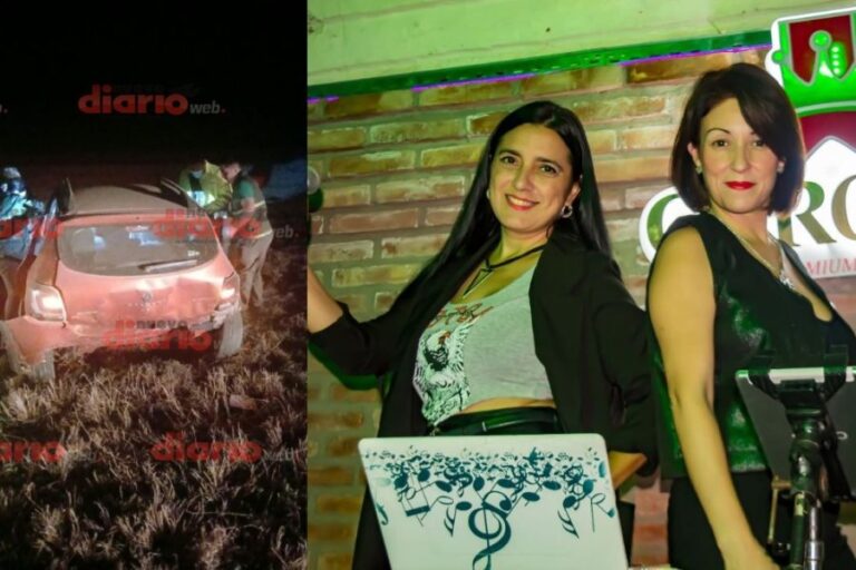 DOS RECONOCIDAS ARTISTAS SANTIAGUEÑAS VOLCARON EN LA RUTA 9 TRAS SER CHOCADAS POR UNA CAMIONETA